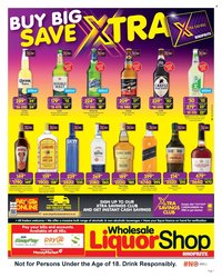 SHOPRITE specials - Wholesale LiquorShop Savings Selected Stores