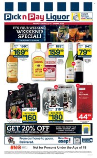 PICK N PAY specials - Liquor Weekend Specials (2026-05-14 - 2026-05-17)