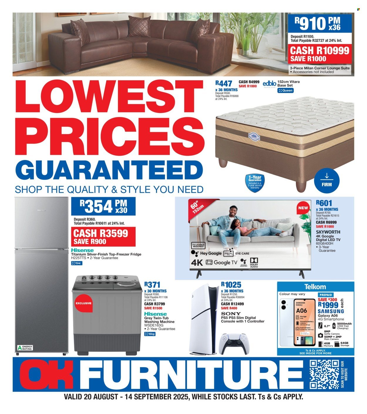 OK FURNITURE specials - From Wednesday 20 Aug 2025 (2025-08-20 - 2025-09-14) | 1