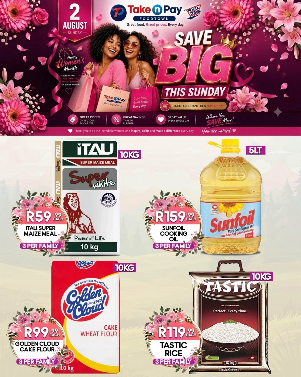 TAKE N PAY specials - From Sunday 2 Aug 2026
