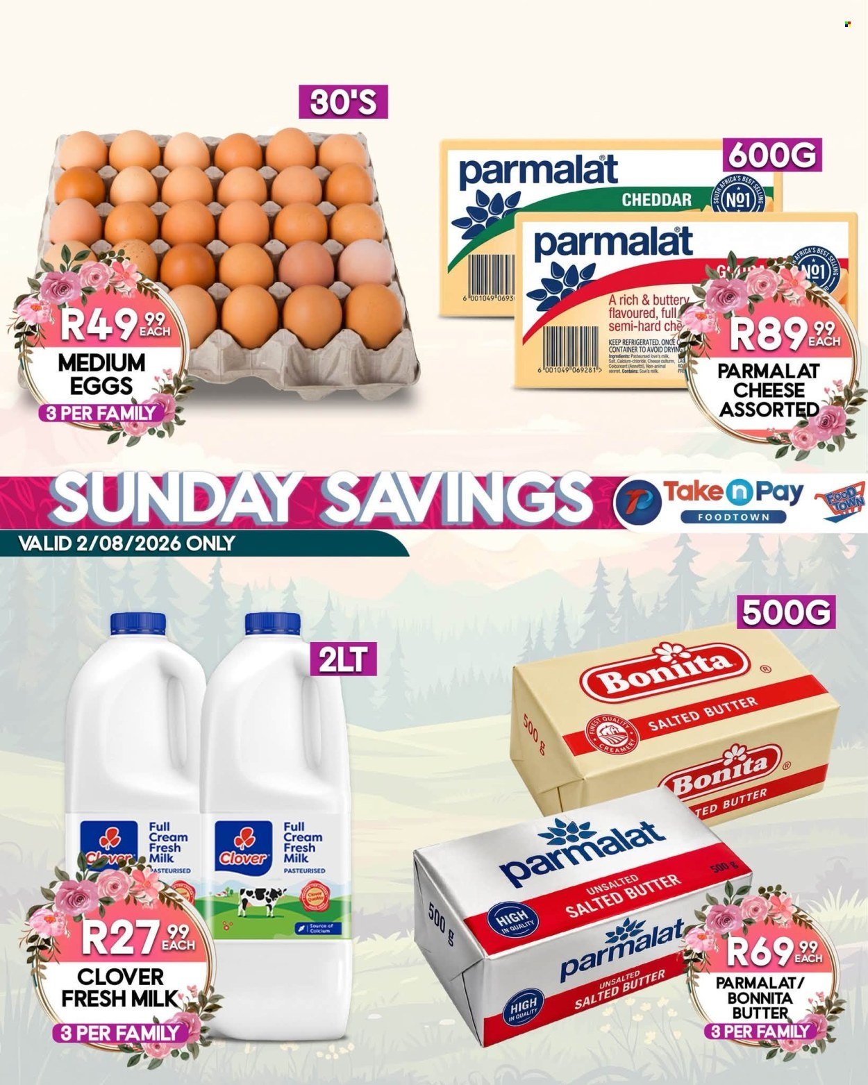 TAKE N PAY specials - From Sunday 2 Aug 2026