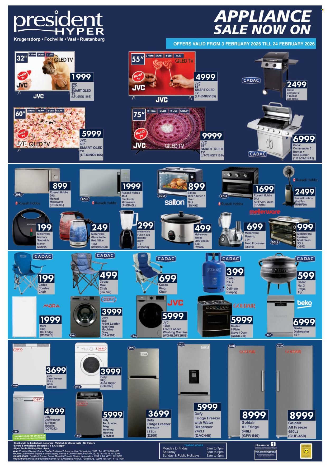 PRESIDENT HYPER specials - Appliance Specials (2026-02-03 - 2026-02-24) | 1