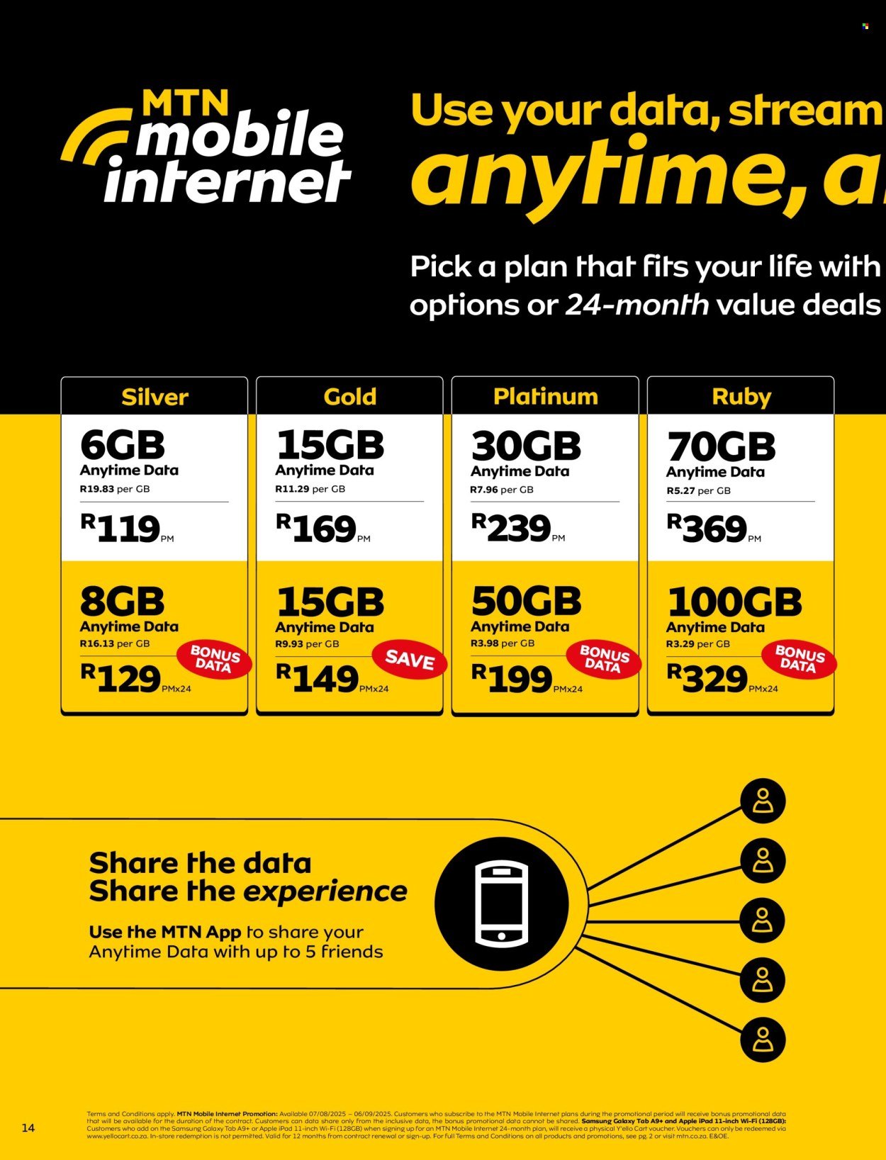 MTN specials - From Thursday 7 Aug 2025 (2025-08-07 - 2025-09-06) | 14