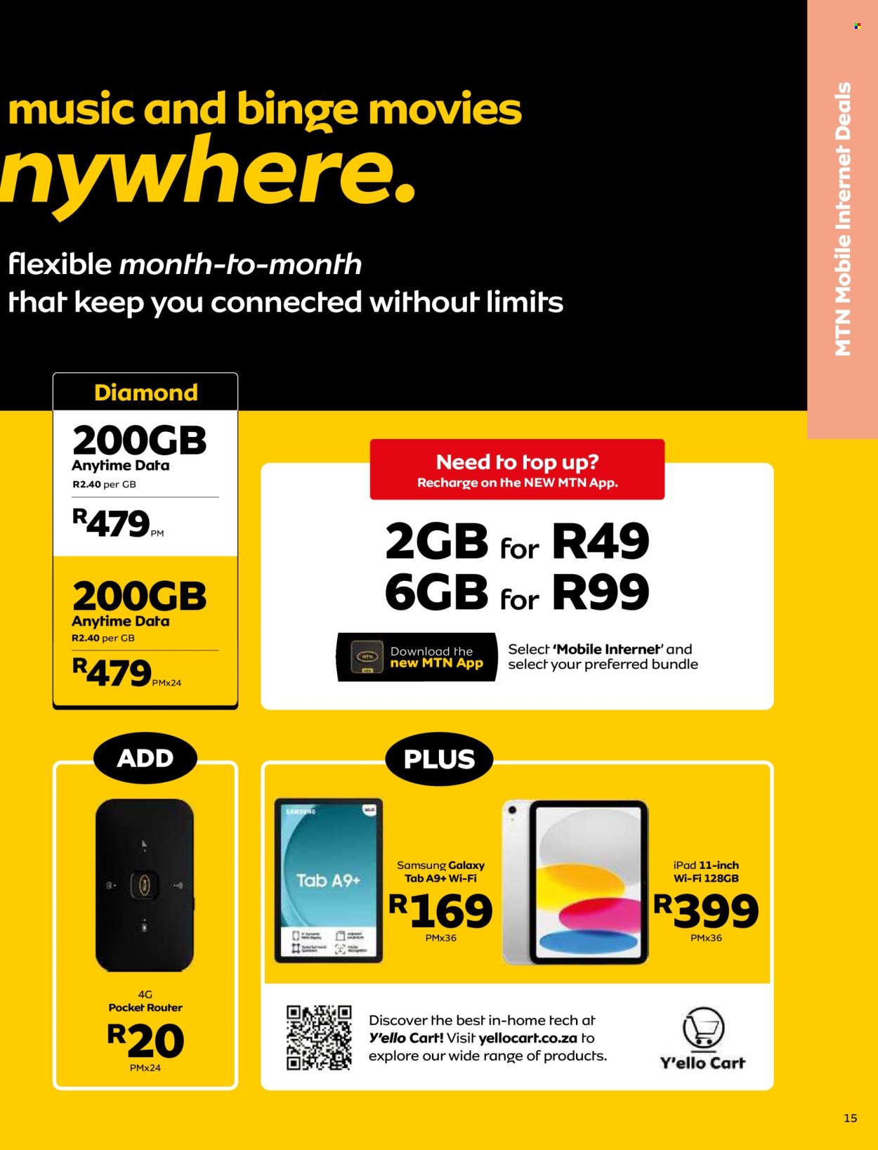 MTN specials - From Thursday 7 Aug 2025 (2025-08-07 - 2025-09-06) | 15