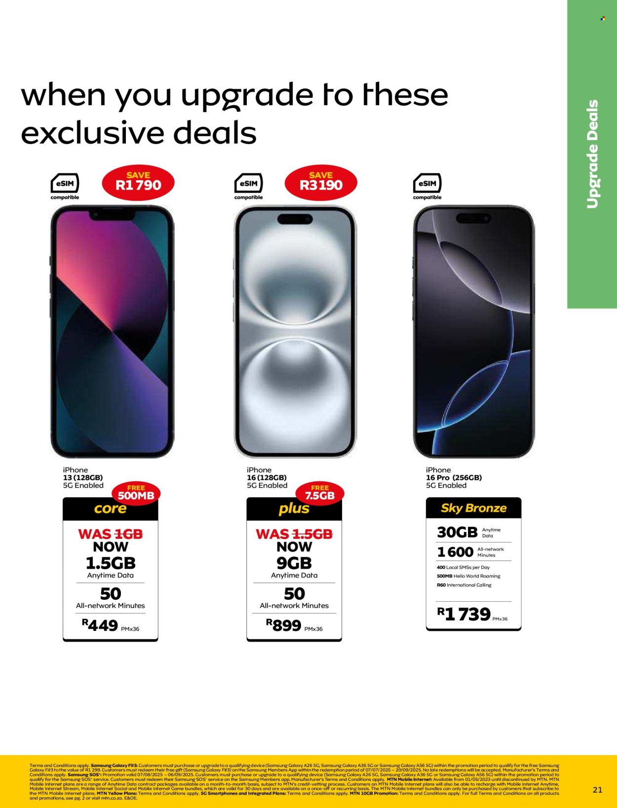 MTN specials - From Thursday 7 Aug 2025 (2025-08-07 - 2025-09-06) | 21