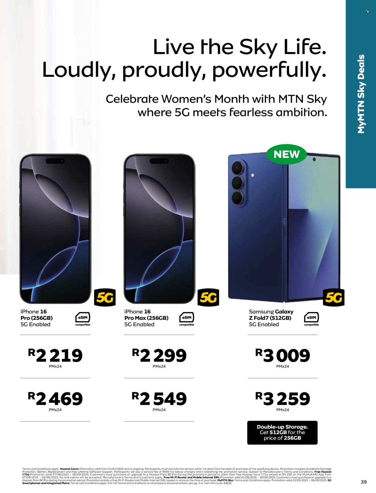 MTN specials - From Thursday 7 Aug 2025 (2025-08-07 - 2025-09-06) | 39