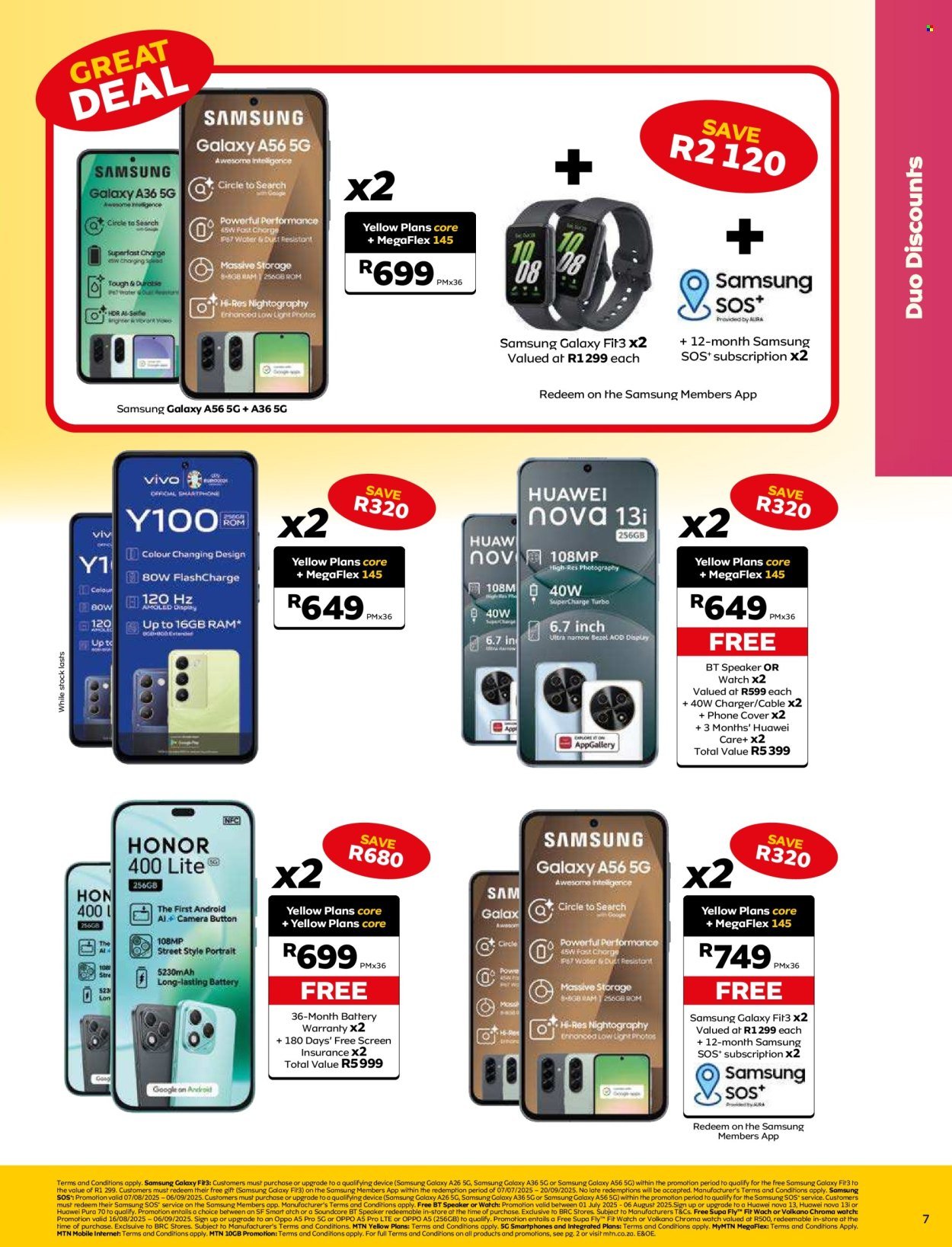 MTN specials - From Thursday 7 Aug 2025 (2025-08-07 - 2025-09-06) | 7