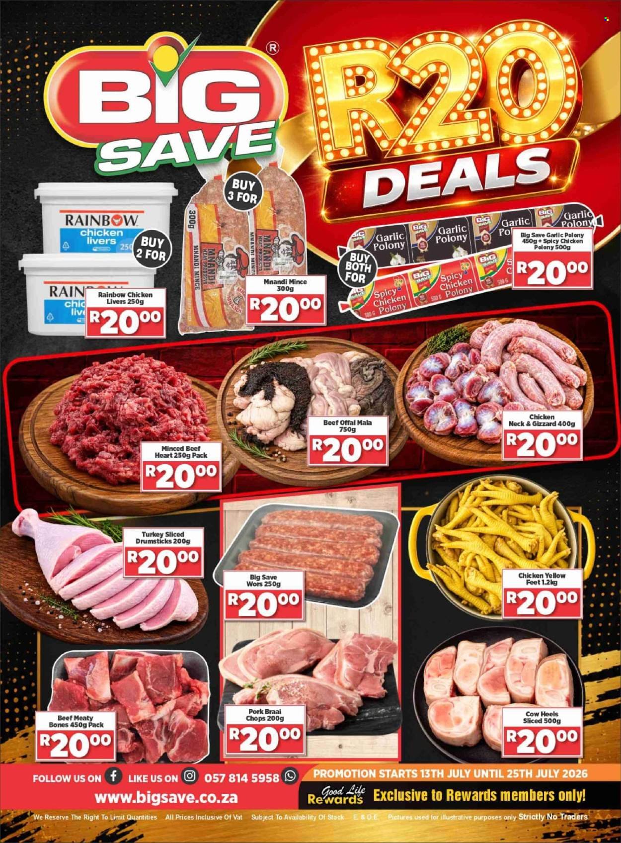 BIG SAVE specials - R20 DEALS