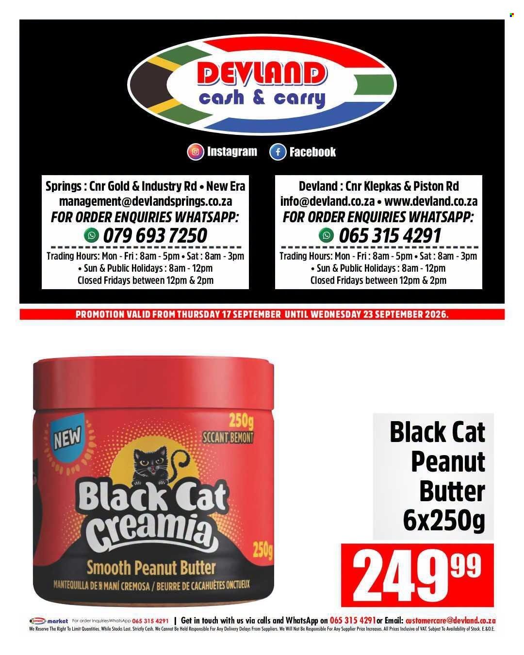 DEVLAND specials - From Thursday 17 Sept 2026