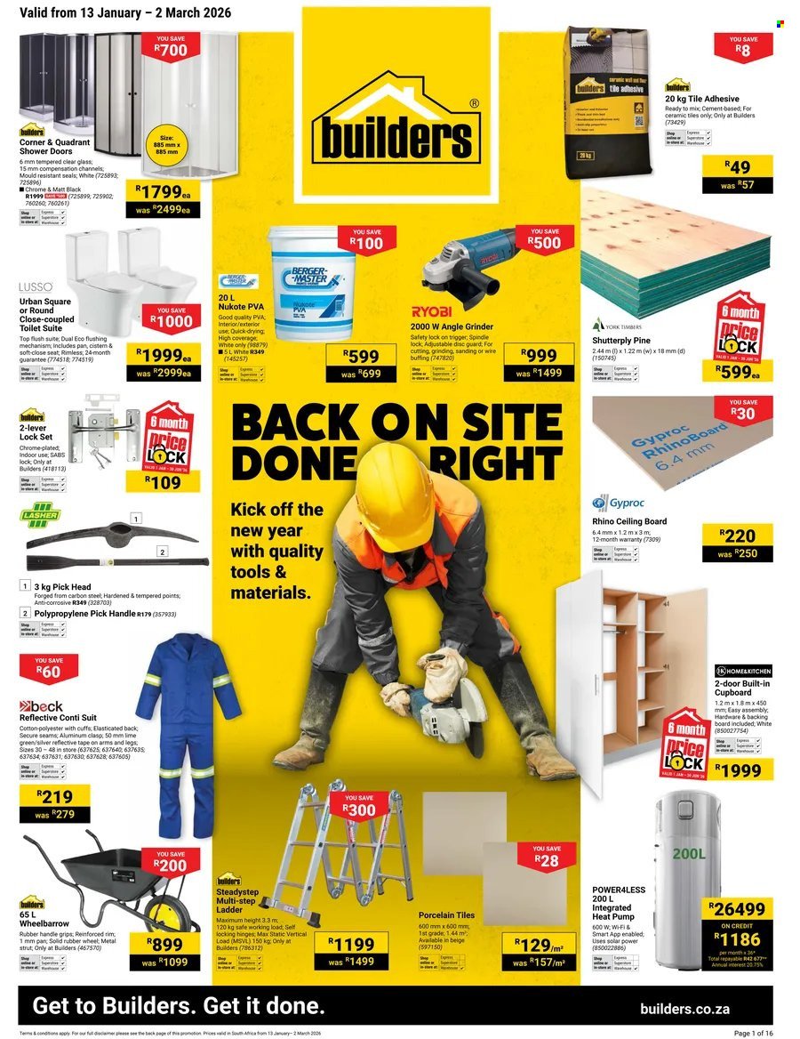 BUILDERS specials - Back On Site Done Right (2026-01-13 - 2026-03-02) | 1