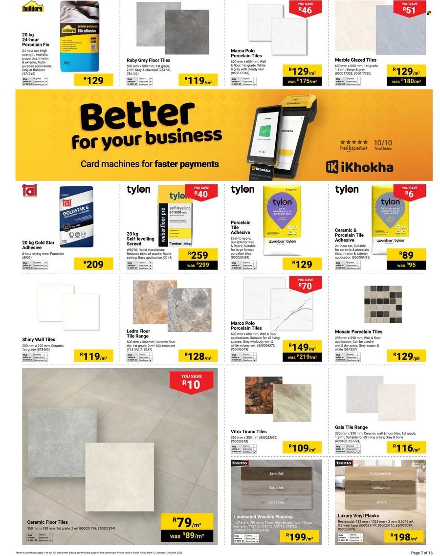 BUILDERS specials - Back On Site Done Right (2026-01-13 - 2026-03-02) | 7