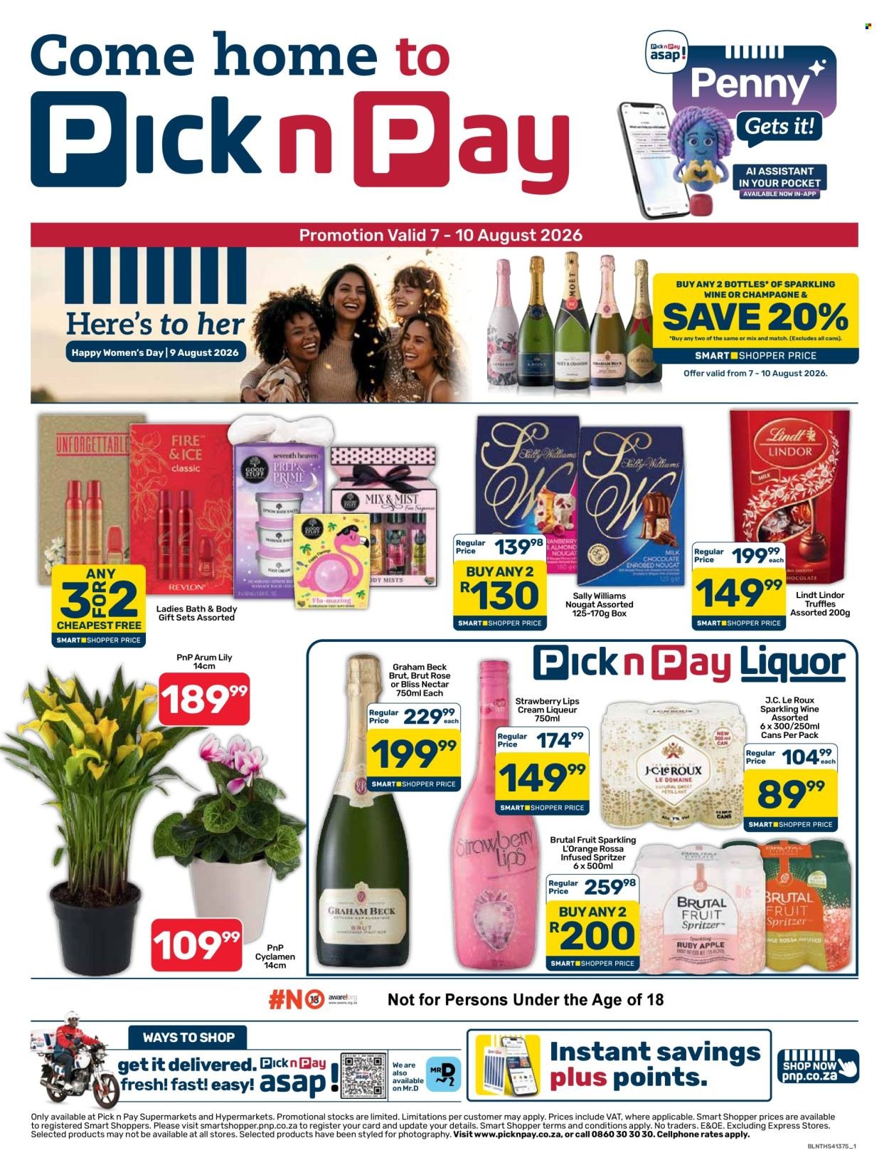 PICK N PAY specials - Women's Day Specials