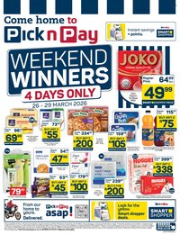 PICK N PAY specials - Weekend Specials (2026-03-26 - 2026-03-29)
