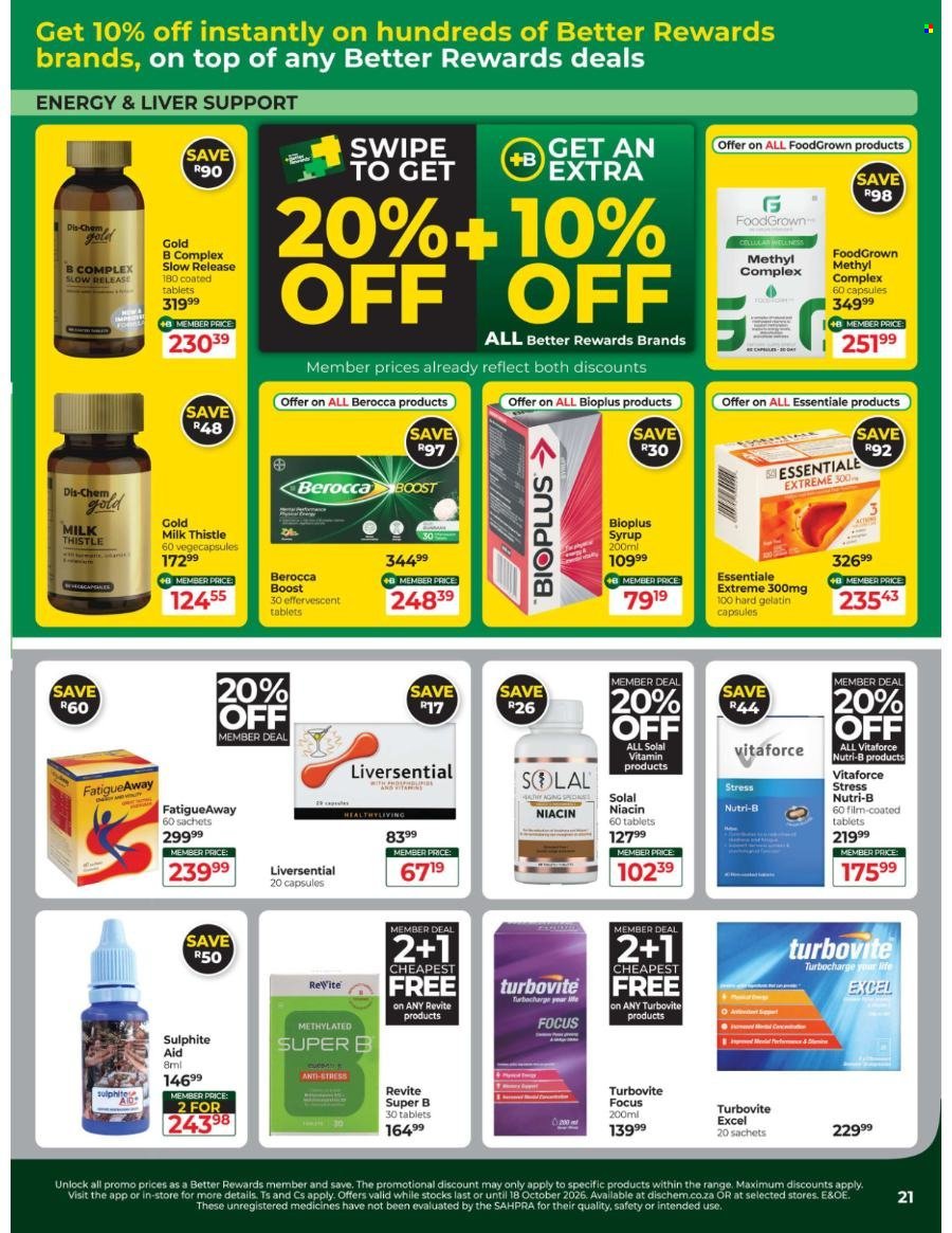 DIS-CHEM specials - Healthy Living