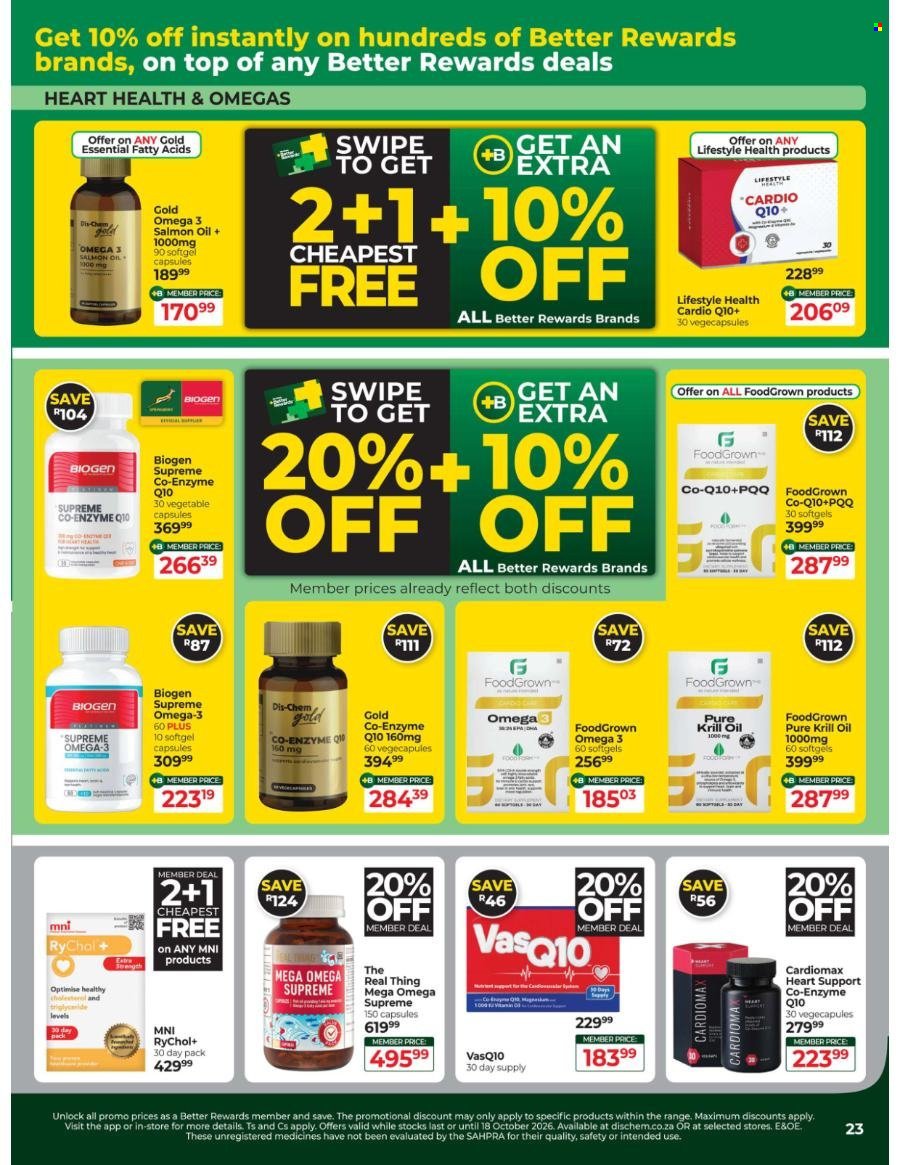 DIS-CHEM specials - Healthy Living