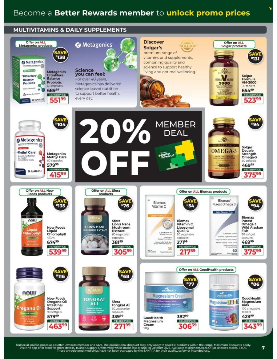DIS-CHEM specials - Healthy Living