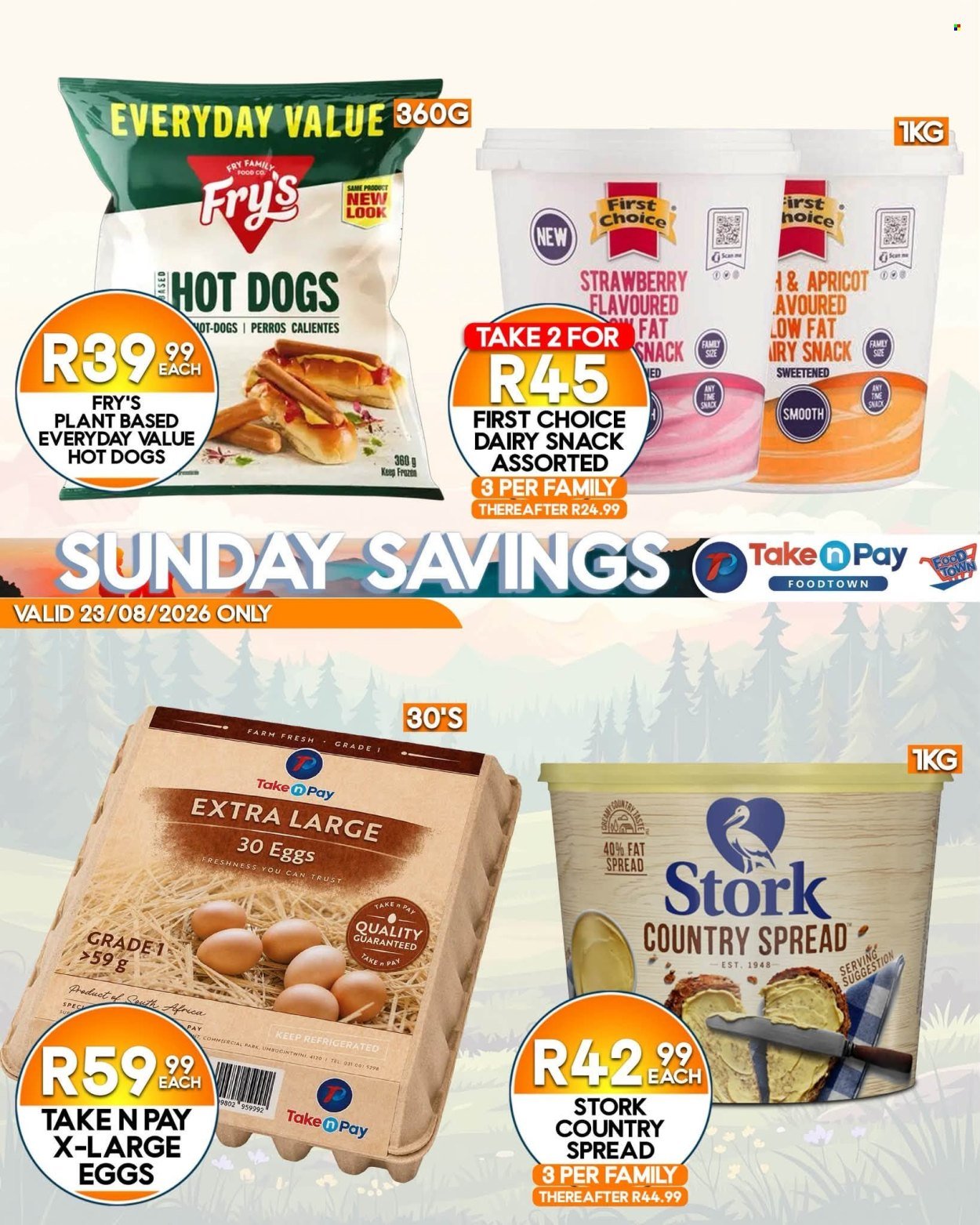 TAKE N PAY specials - From Sunday 23 Aug 2026