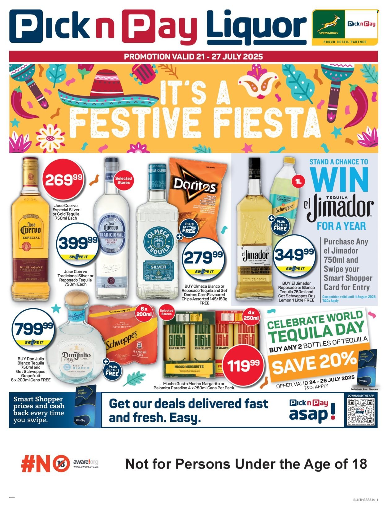 PICK N PAY specials - Tequila Specials (2025-07-21 - 2025-07-27) | 1