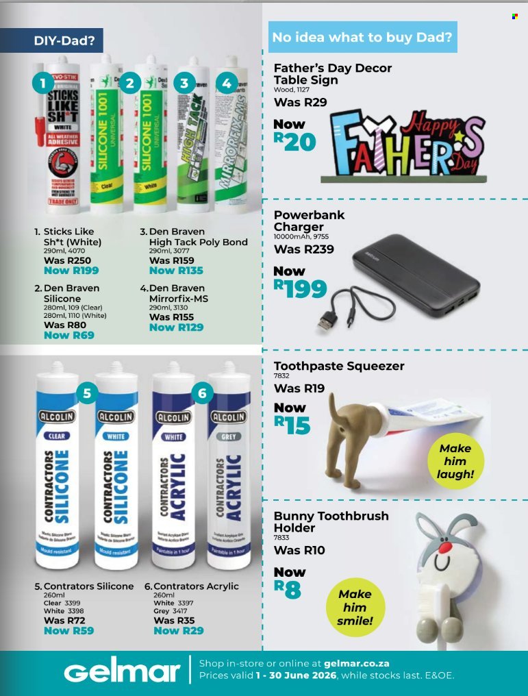 GELMAR specials - From Monday 1 Jun 2026