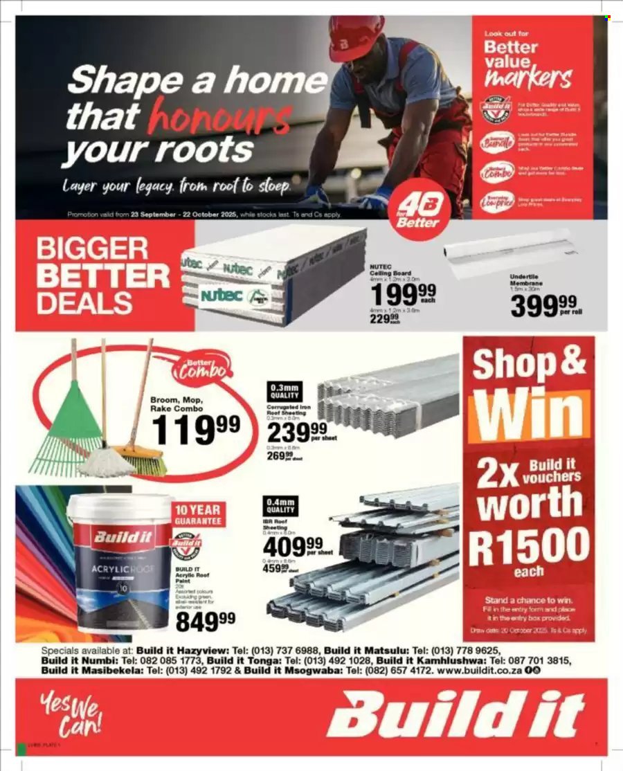 BUILD IT specials - From Tuesday 23 Sept 2025 (2025-09-23 - 2025-10-22) | 1