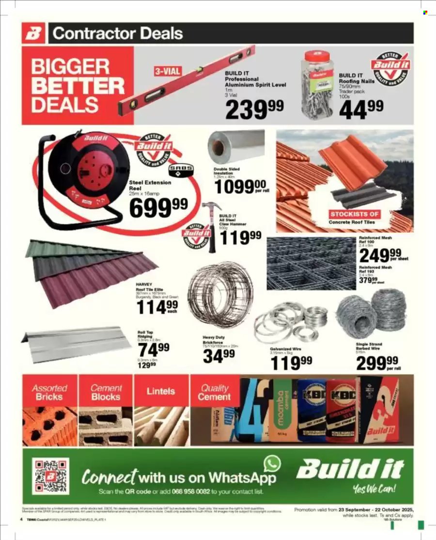 BUILD IT specials - From Tuesday 23 Sept 2025 (2025-09-23 - 2025-10-22) | 4
