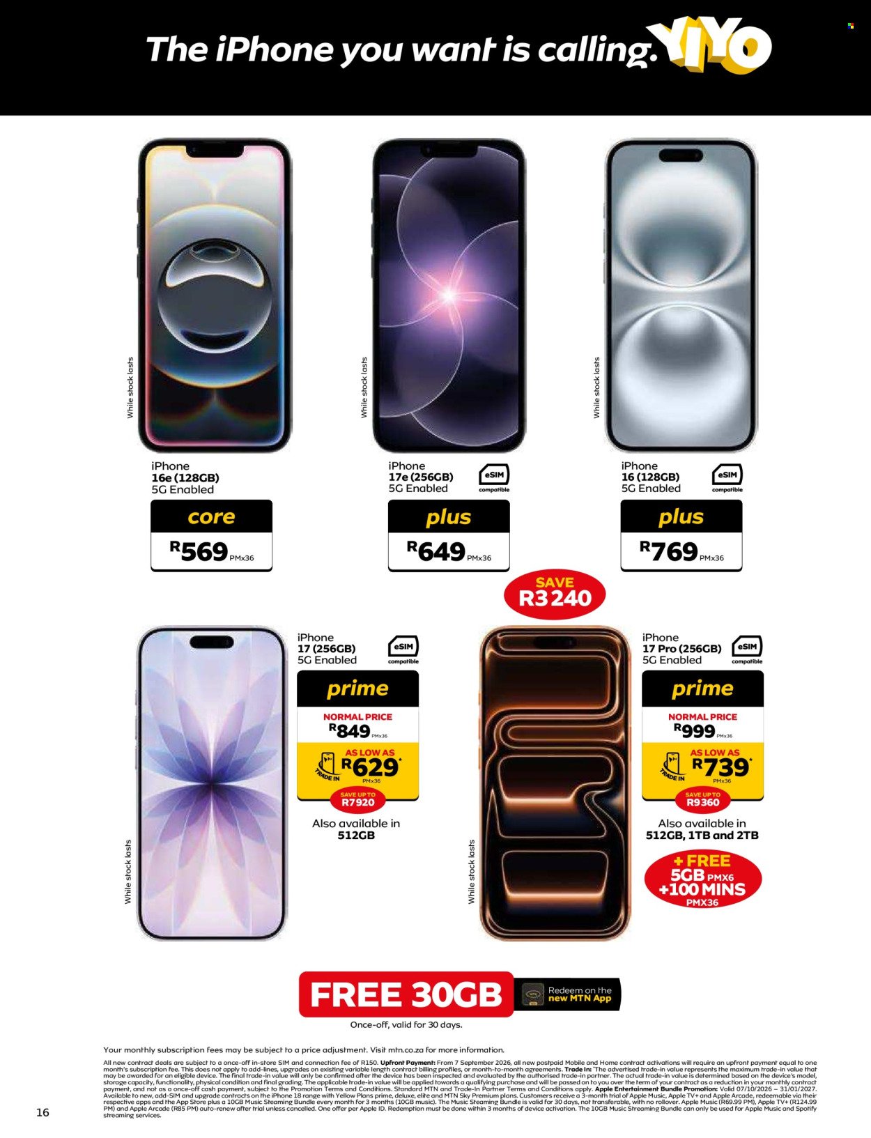 MTN specials - From Wednesday 7 Oct 2026