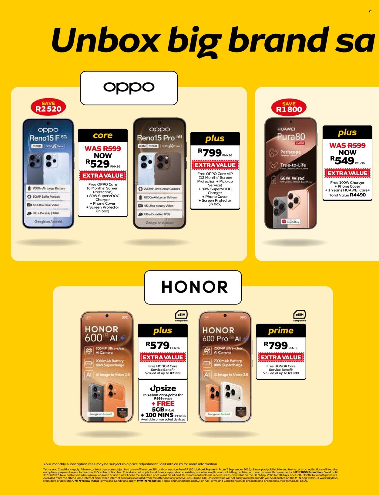 MTN specials - From Wednesday 7 Oct 2026