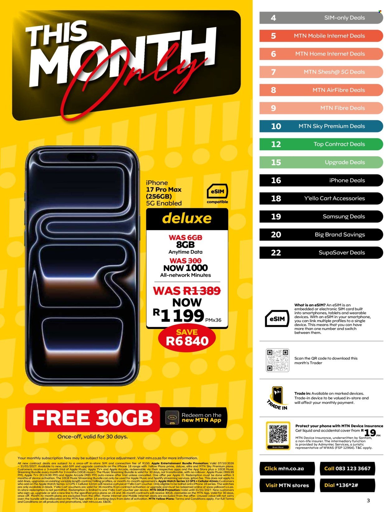 MTN specials - From Wednesday 7 Oct 2026