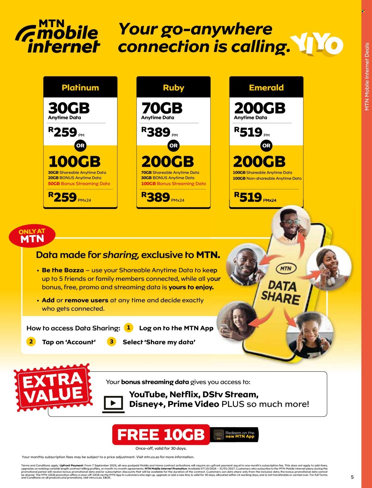 MTN specials - From Wednesday 7 Oct 2026