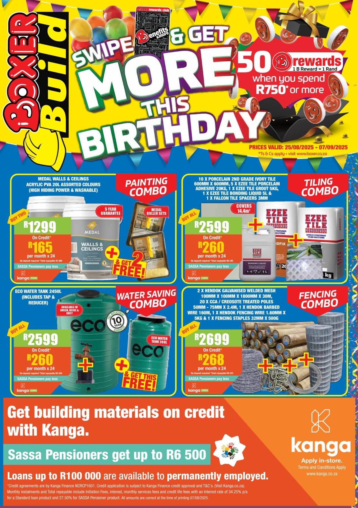 BOXER specials - KZN August ME Build (2025-08-25 - 2025-09-07) | 1