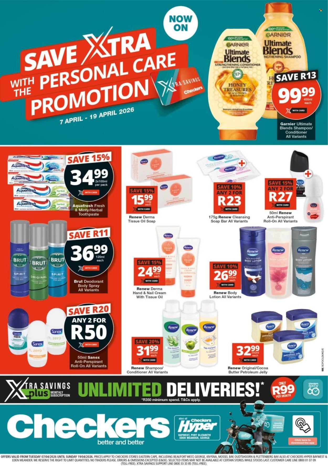 CHECKERS specials - Personal Care Promotion (2026-04-07 - 2026-04-19) | 1