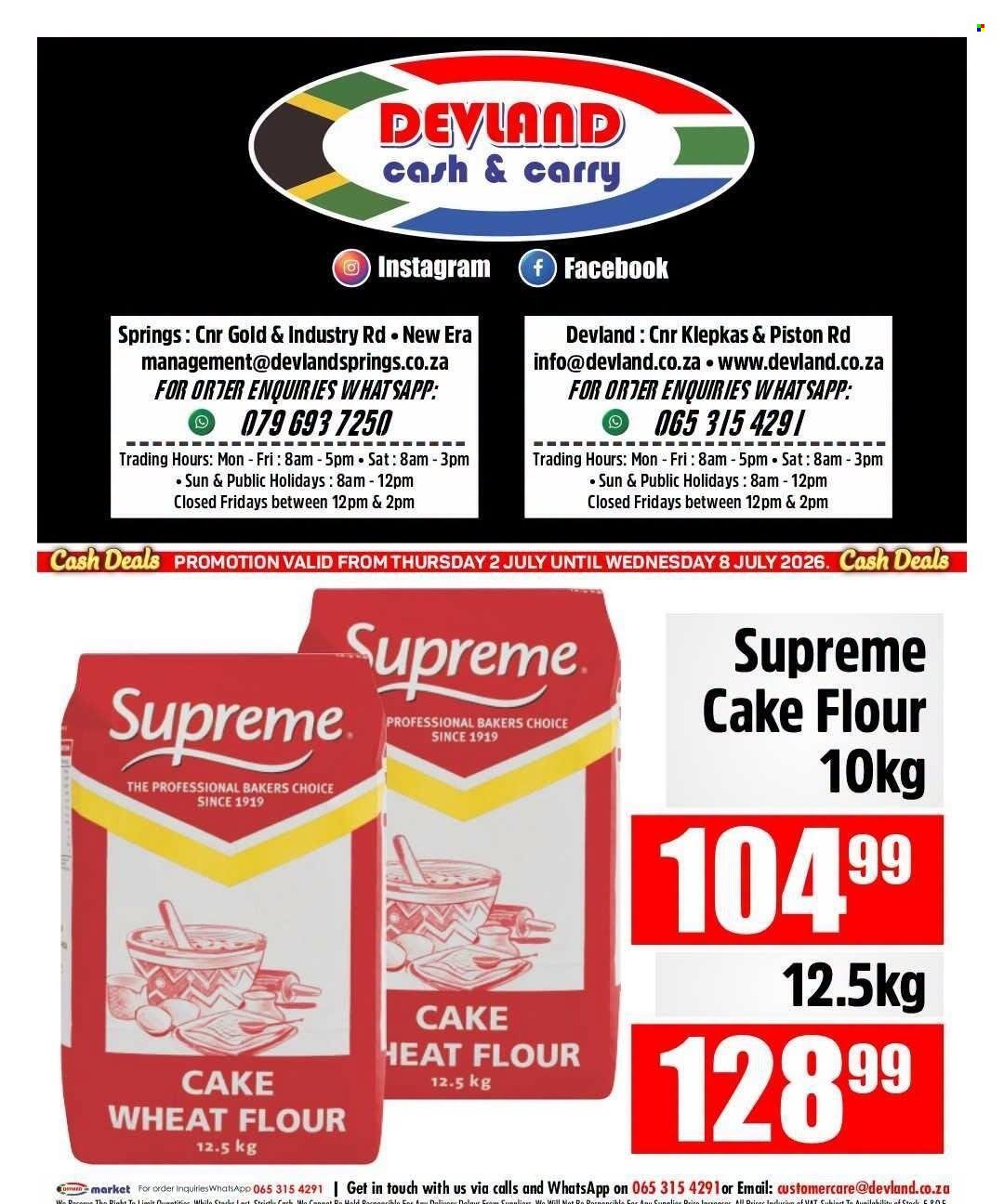 DEVLAND specials - From Thursday 2 Jul 2026